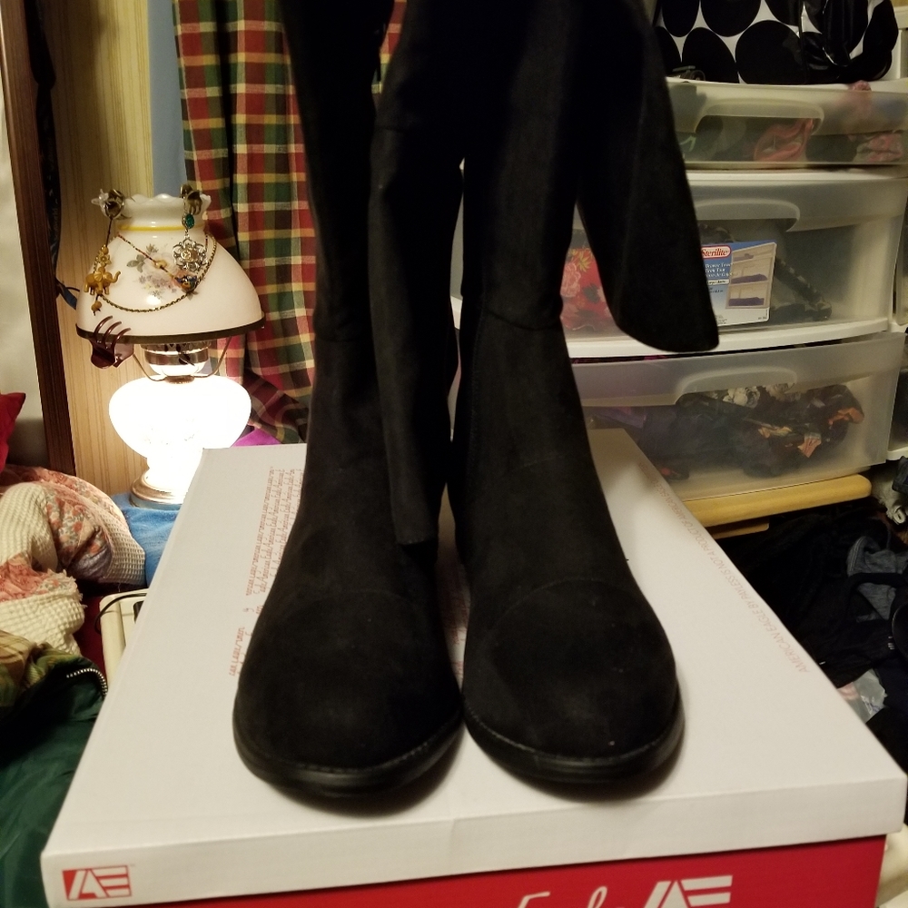 American Eagle over the knee boots.
